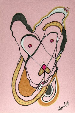 erotic torso colorful contemporary art