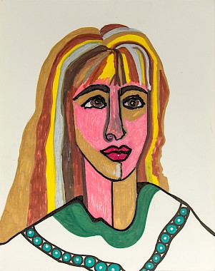 woman face contemporary art