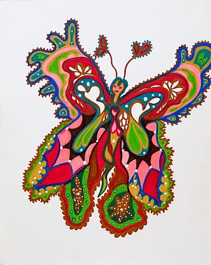 butterfly colorful abstract art