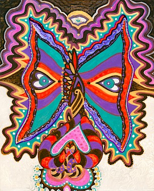eyes butterfly wall artwork