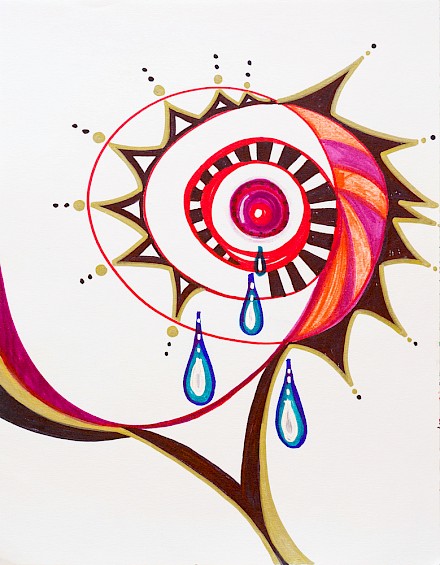 tears drops wall art