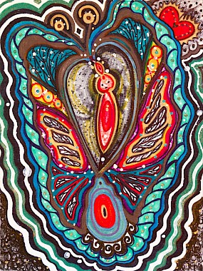 butterfly colorful abstract artwork